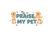 PRAISE MY PET TEXT LOGO PUT CATS AND DOGS